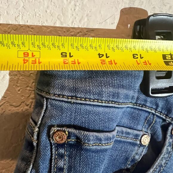 Talbots Crop Flare Jeans Womens Size 8 Blue High Rise Denim Strecht NEW - Picture 7 of 8